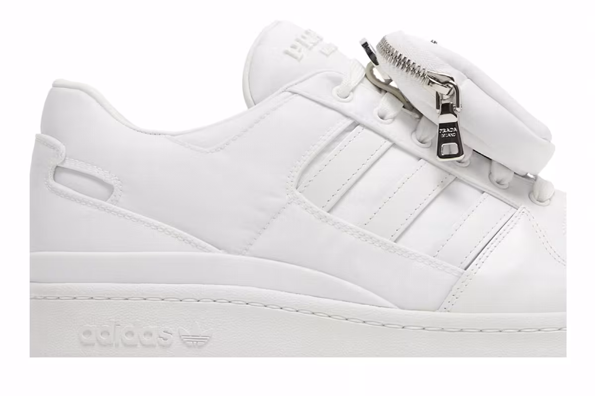 Prada x adidas Forum Low White, view 3