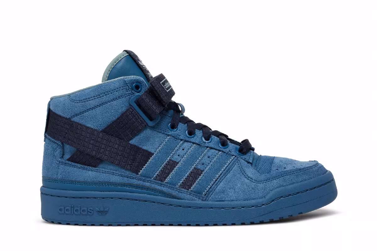 Parley x adidas Forum Mid Altered Blue, view 2