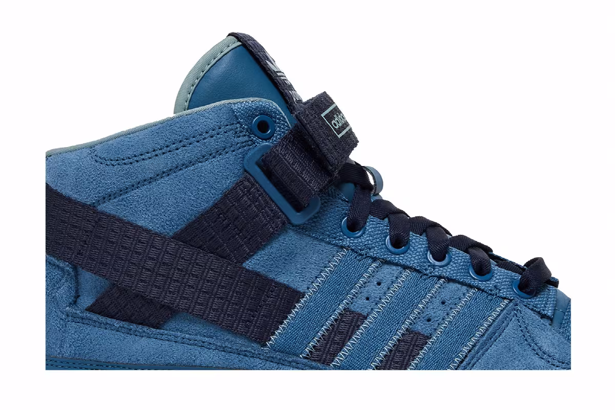 Parley x adidas Forum Mid Altered Blue, view 3
