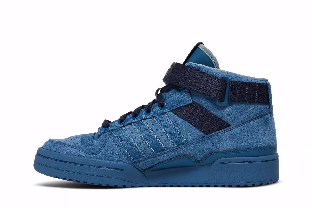 Parley x adidas Forum Mid Altered Blue, view 4