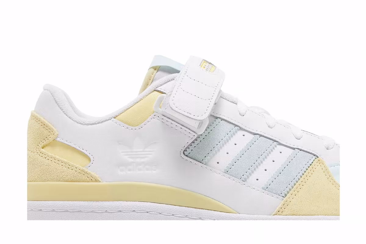 Adidas Forum Low Almost Yellow White, view 3