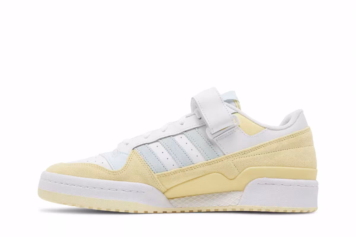 Adidas Forum Low Almost Yellow White, view 4