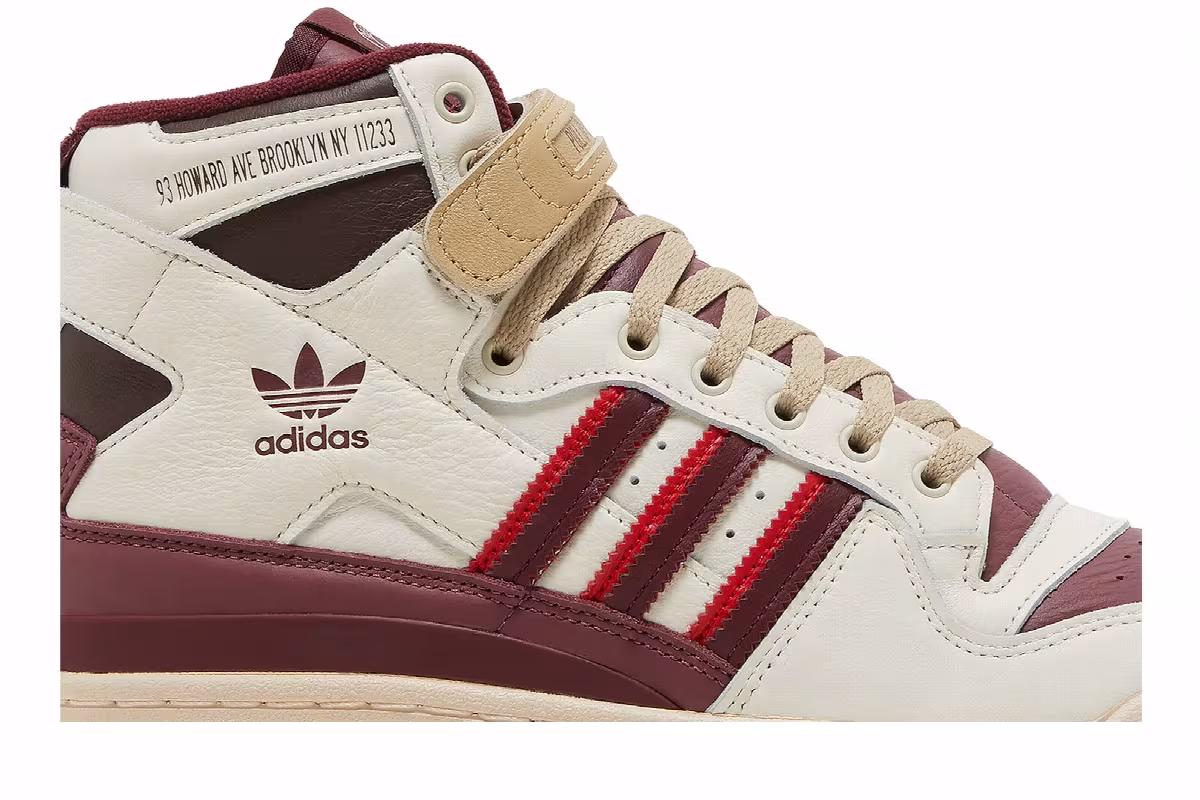 Cuts & Slices x adidas Forum 84 High Pull Up Beloved, view 3