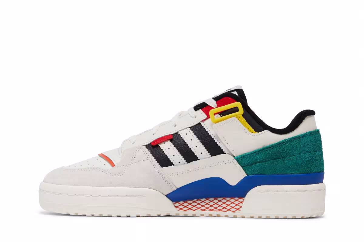 adidas Forum Exhibit Low White Multi, view 4