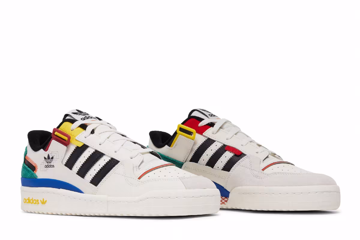 adidas Forum Exhibit Low White Multi, view 9