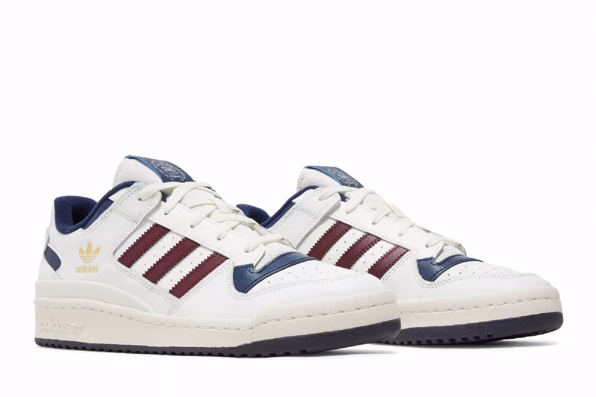 Adidas Forum Low CL Off White Shadow Red, view 9