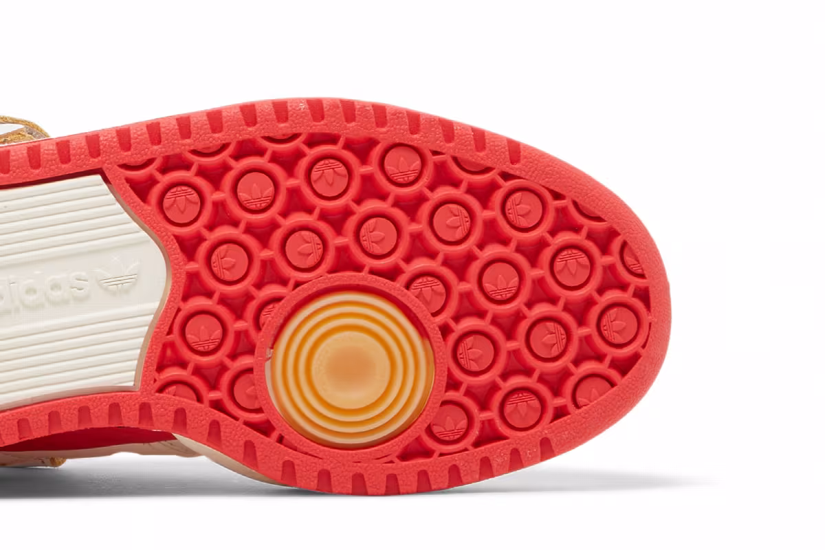 adidas Women's Forum 84 Low Off White Vivid Red, view 6