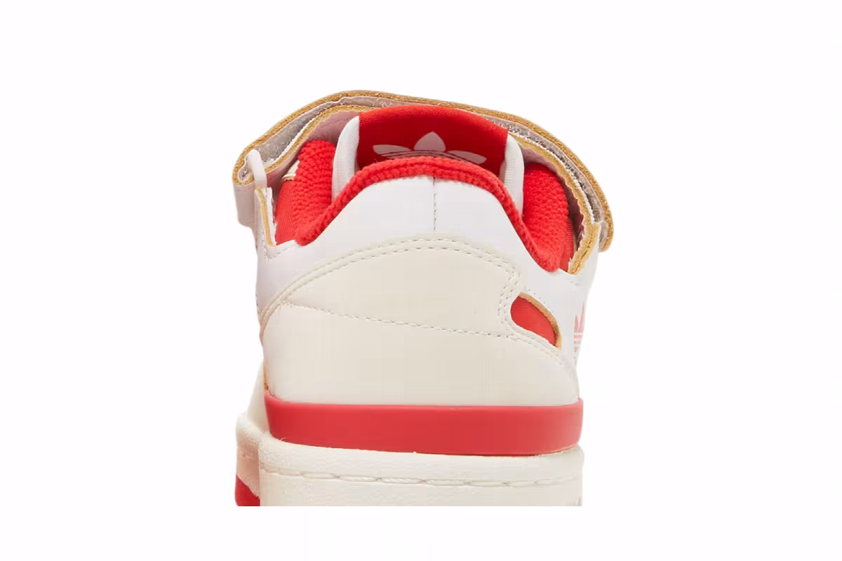 adidas Women's Forum 84 Low Off White Vivid Red, view 8