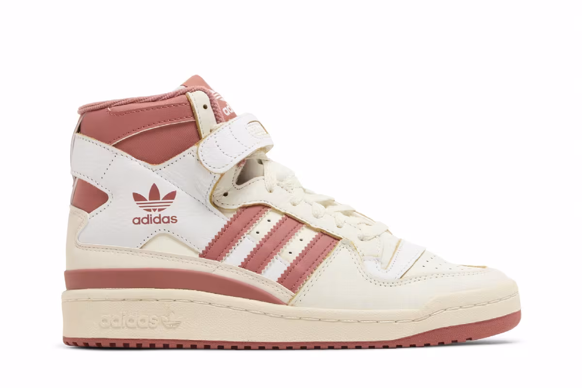 adidas Women's Forum 84 High White Magic Earth, view 2