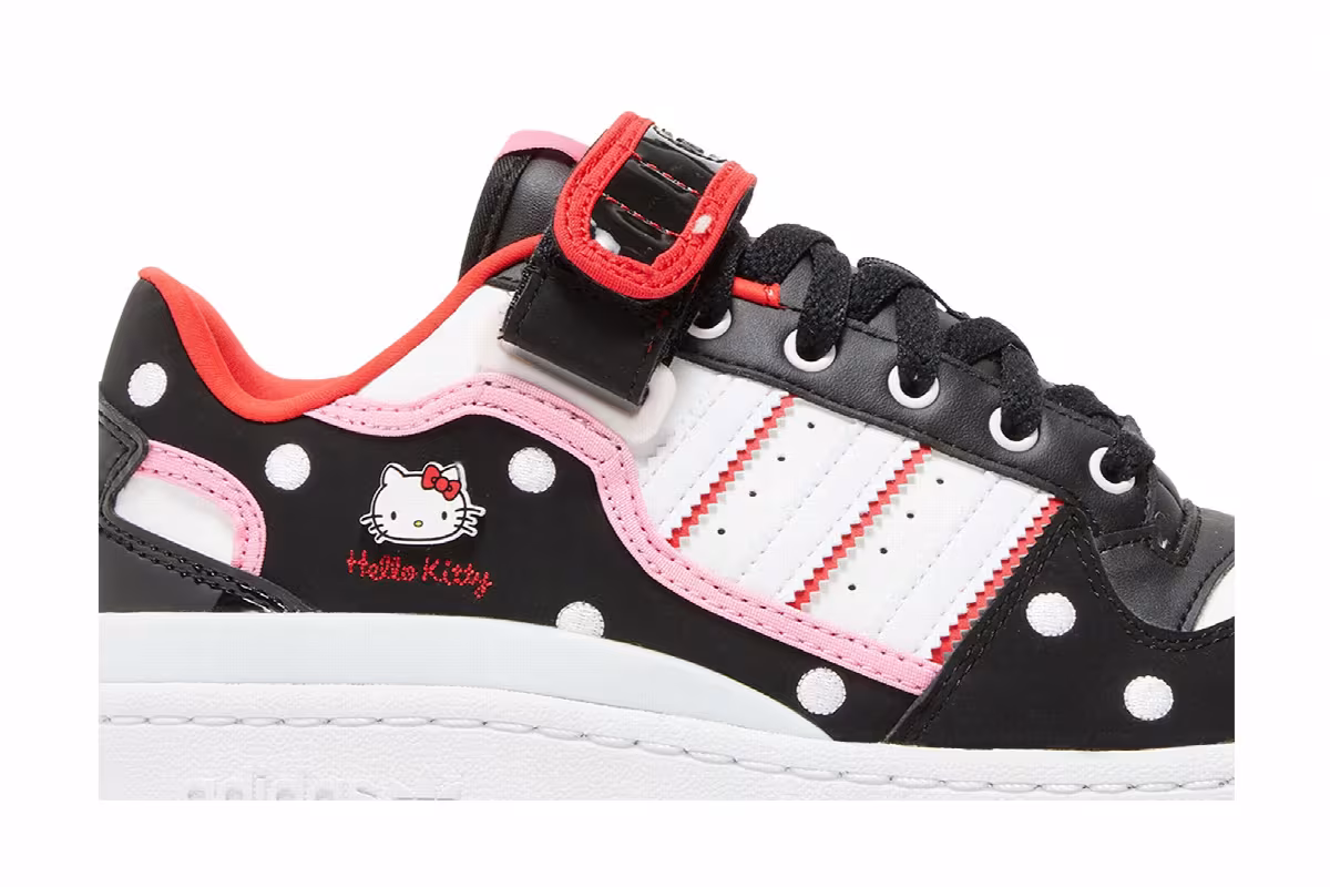 Hello Kitty x adidas Women's Forum Low Polka Dot, view 3