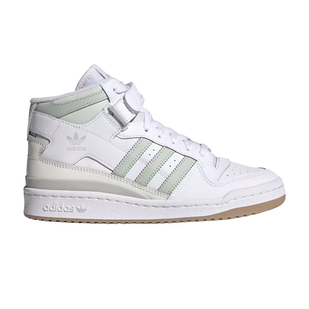 adidas Women's Forum Mid White Linen Green
