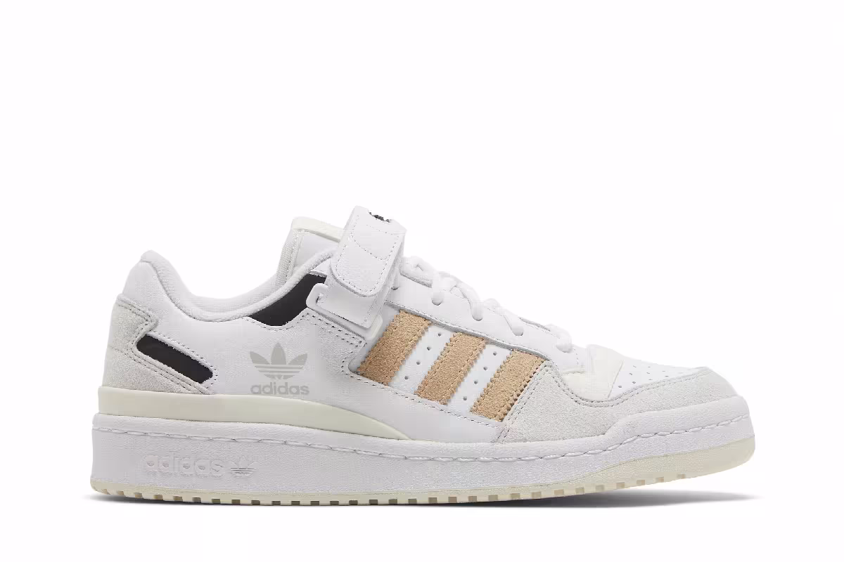 adidas Women's Forum Low White Magic Beige, view 2