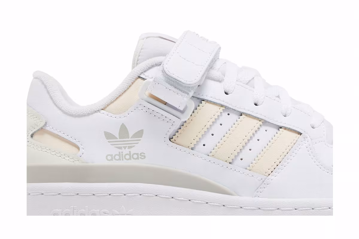 adidas Women's Forum Low White Ecru Tint Gum, view 3