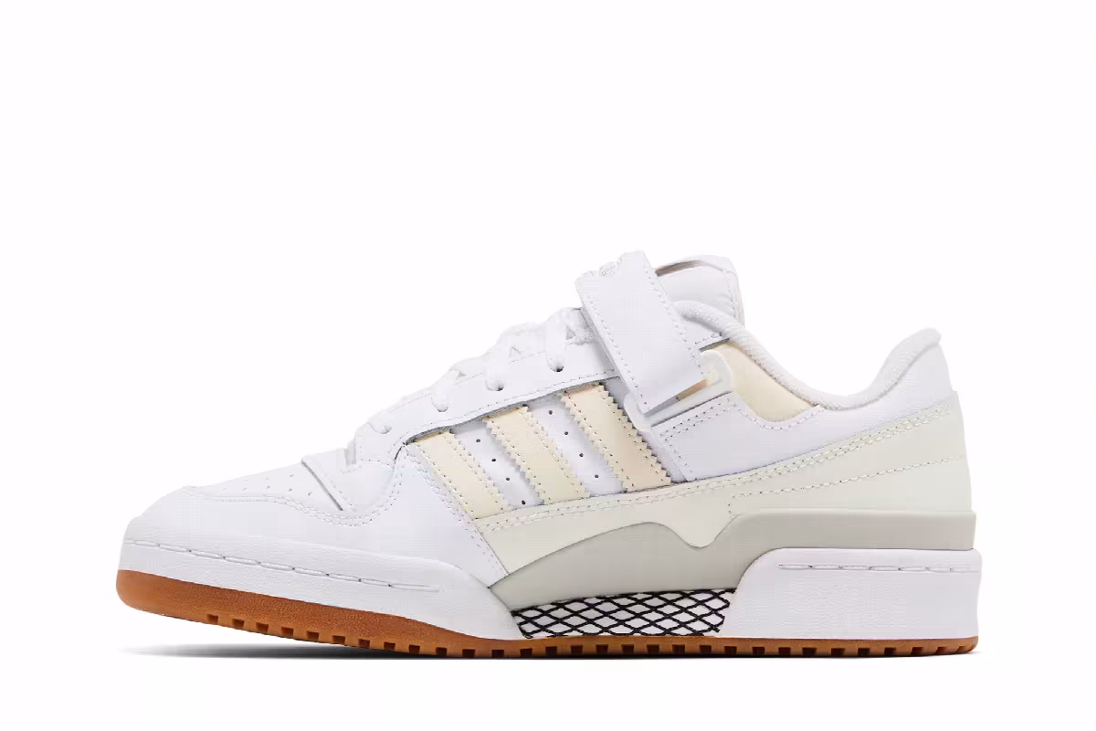 adidas Women's Forum Low White Ecru Tint Gum, view 4