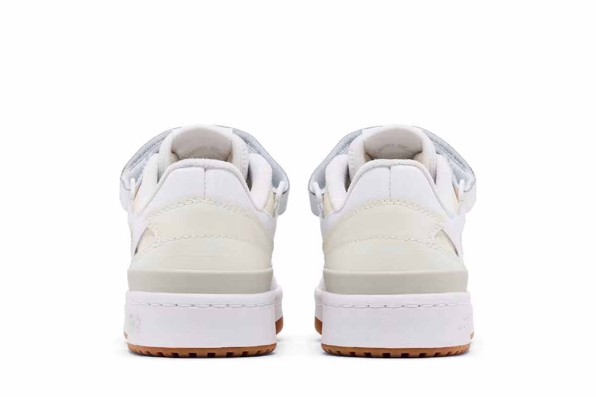 adidas Women's Forum Low White Ecru Tint Gum, view 7