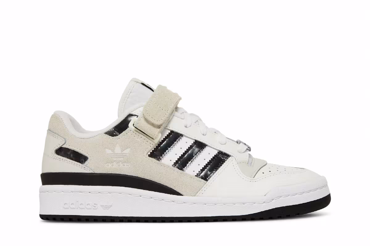 adidas Women's Forum Low White Black, view 2