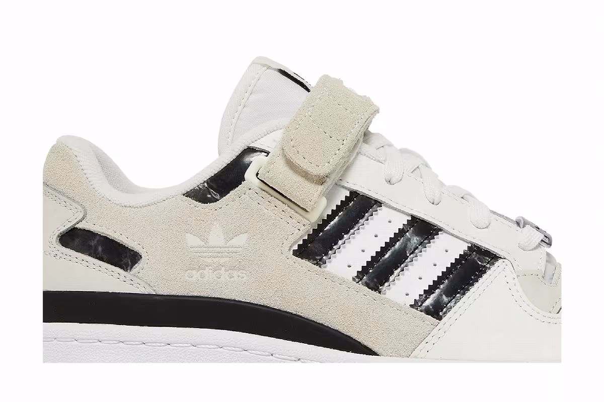 adidas Women's Forum Low White Black, view 3