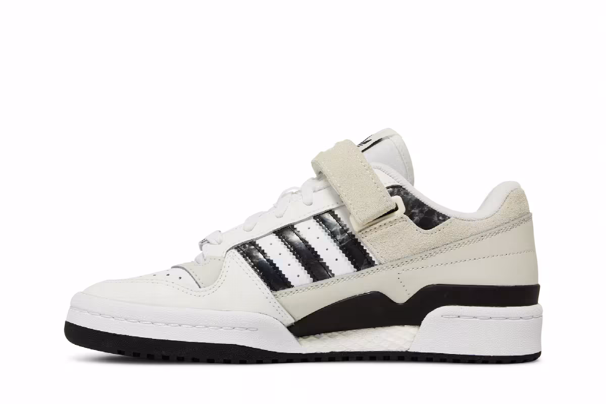 adidas Women's Forum Low White Black, view 4
