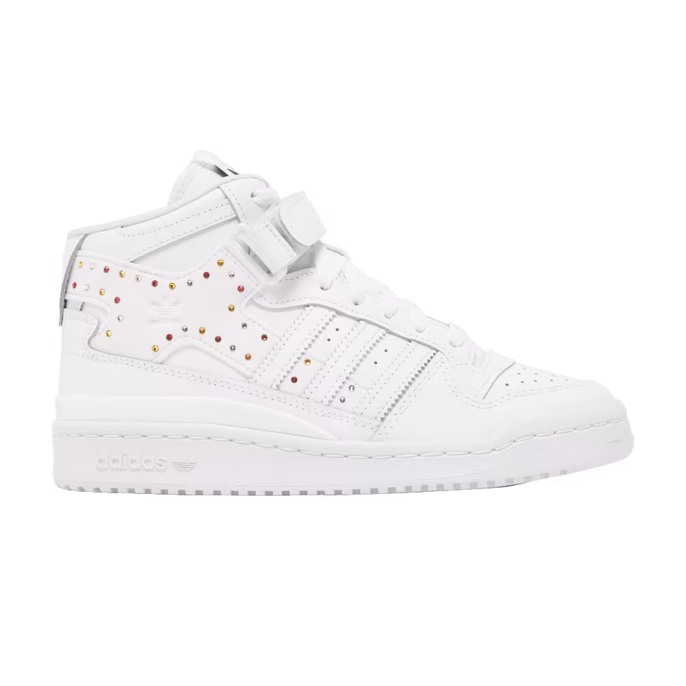 Swarovski x adidas Women's Forum Mid White Black