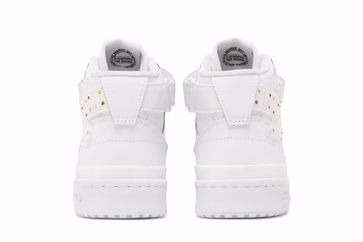 Swarovski x adidas Women's Forum Mid White Black, view 7