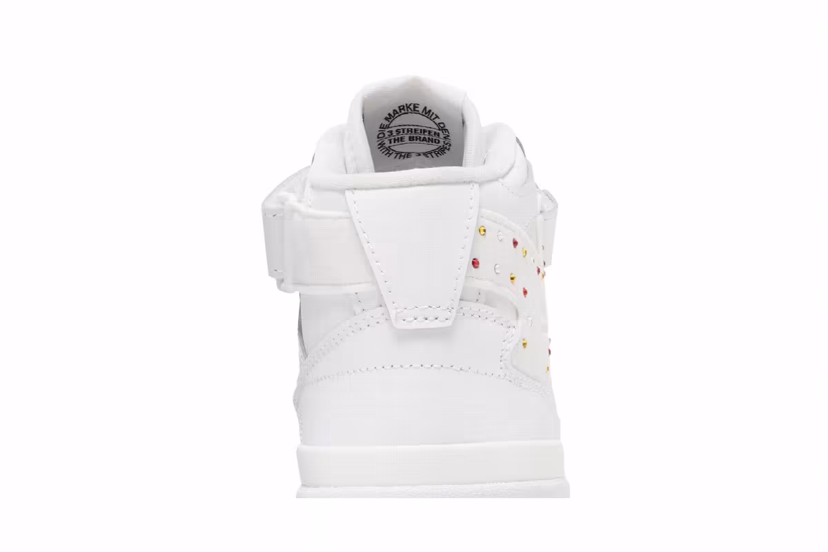 Swarovski x adidas Women's Forum Mid White Black, view 8