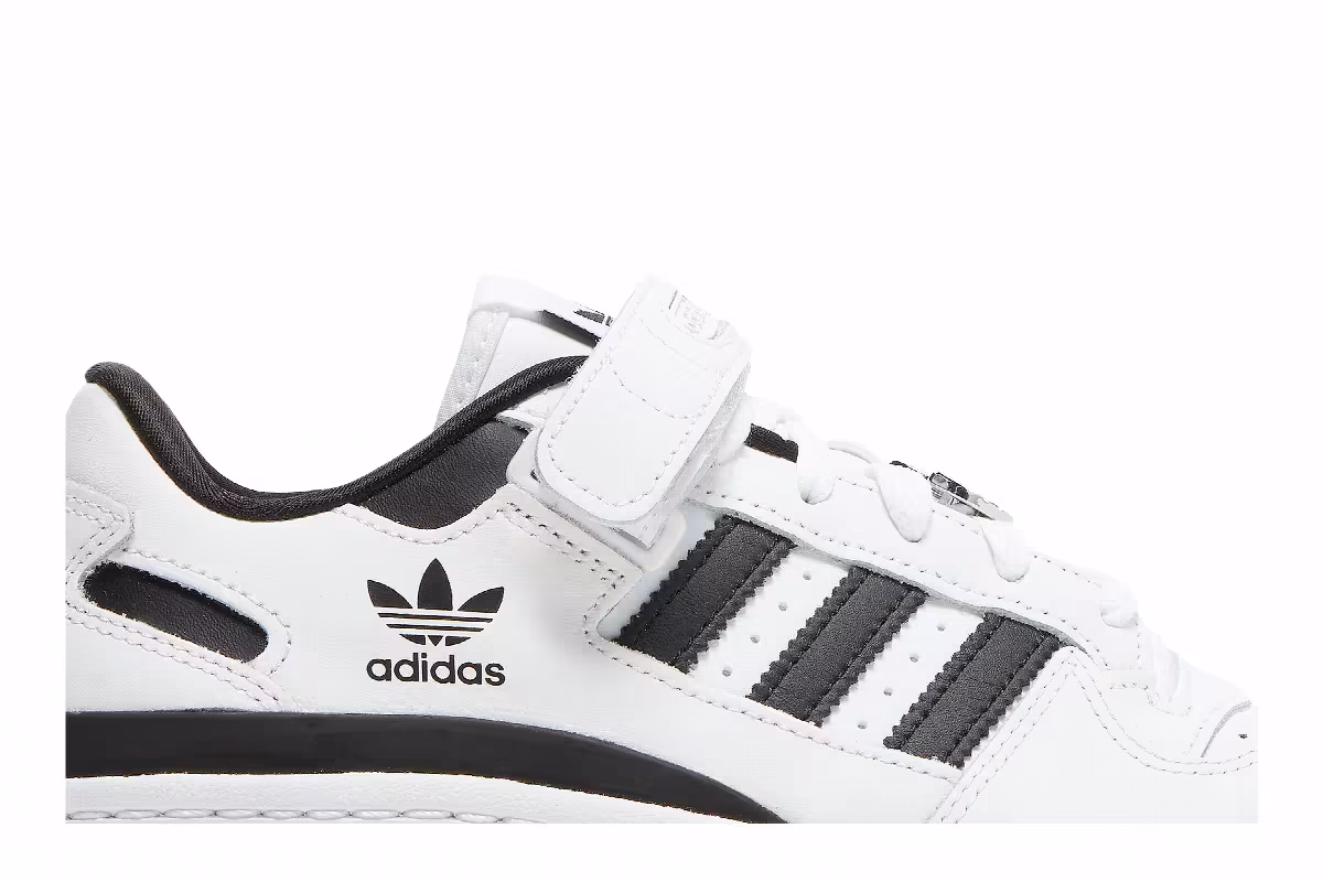 adidas Women's Forum Low White Black, view 3