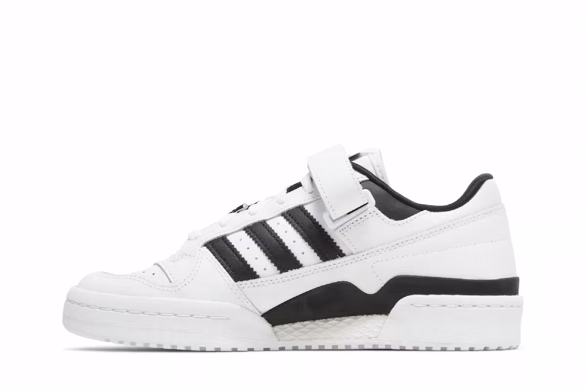 adidas Women's Forum Low White Black, view 4