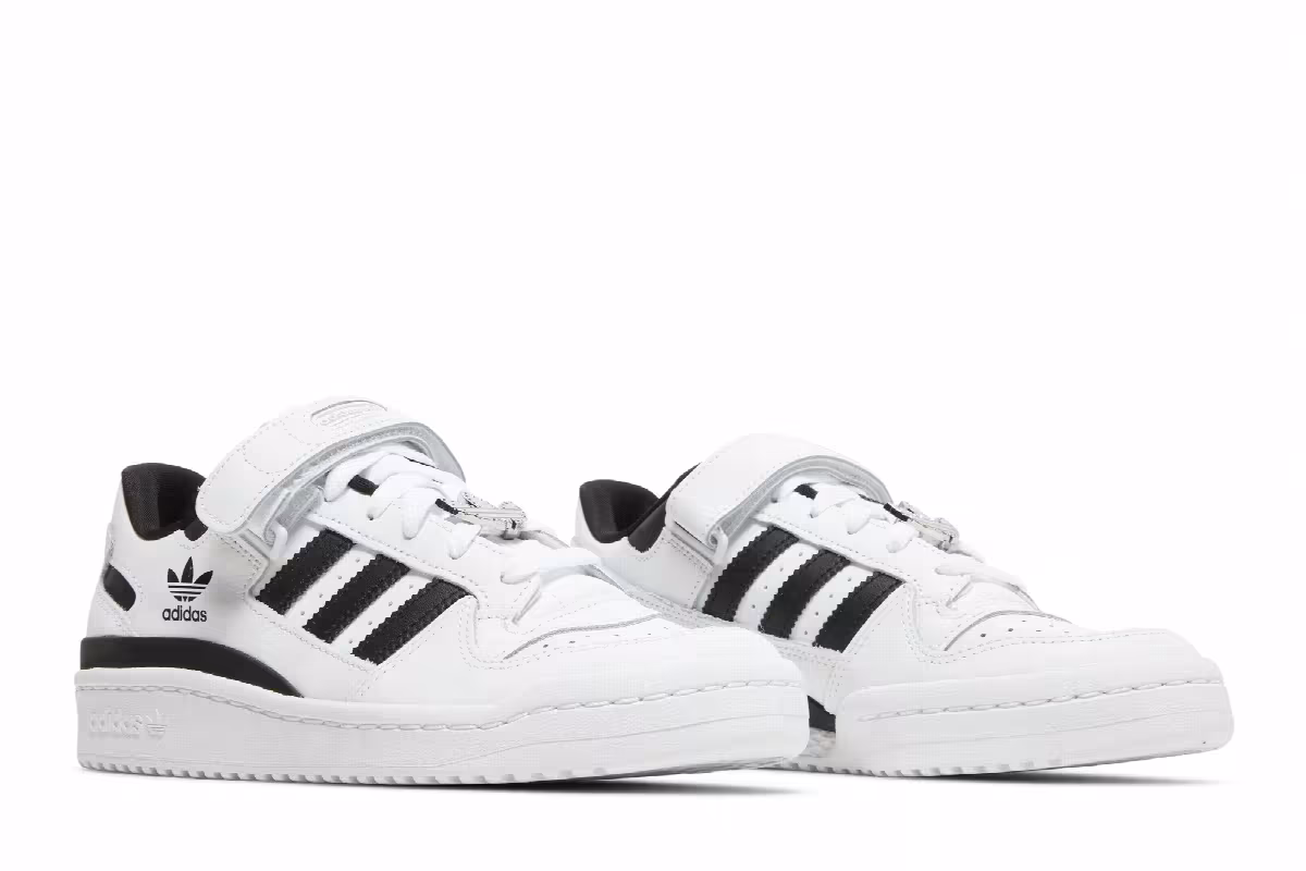 adidas Women's Forum Low White Black, view 9