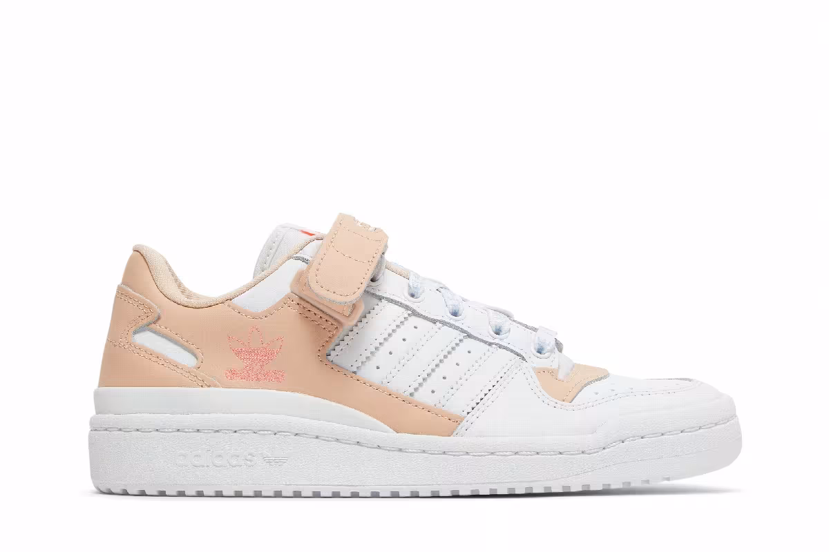 Adidas Women's Forum Low Halo Blush White, view 2