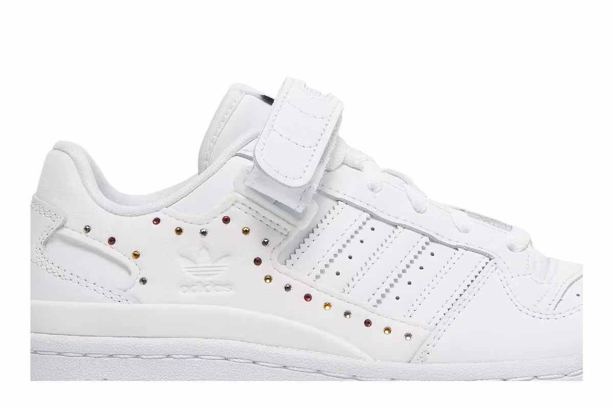 Swarovski x adidas Women's Forum Low White Black, view 3