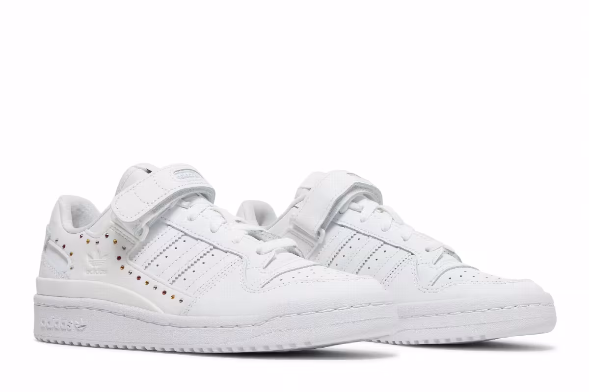 Swarovski x adidas Women's Forum Low White Black, view 9