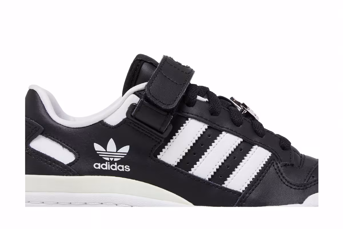 Adidas Women's Forum Low Black White, view 3