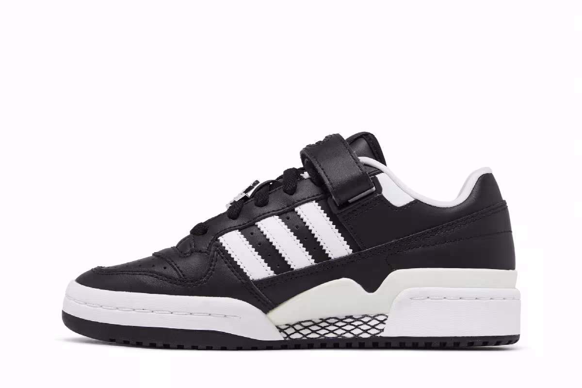Adidas Women's Forum Low Black White, view 4