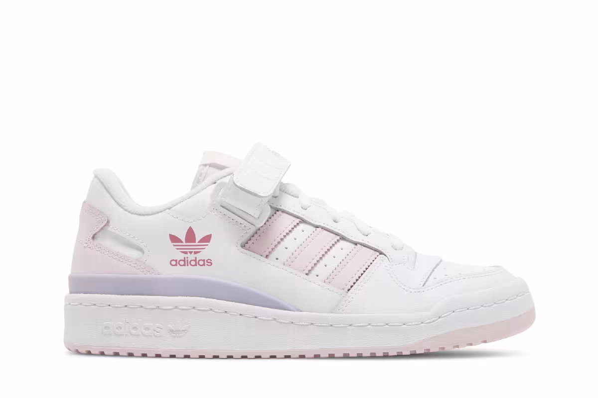 Adidas Women's Forum Low White Clear Pink, view 2