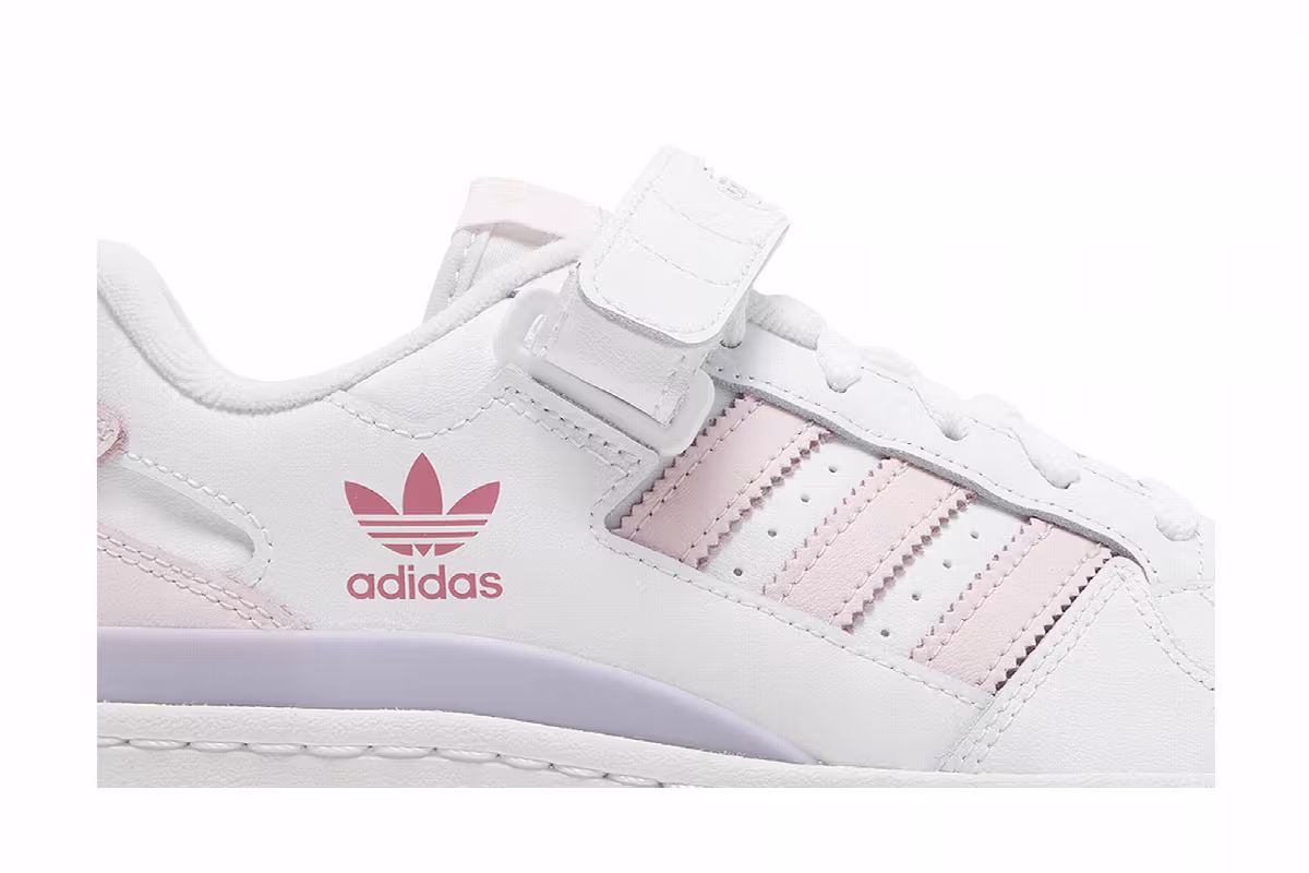 Adidas Women's Forum Low White Clear Pink, view 3