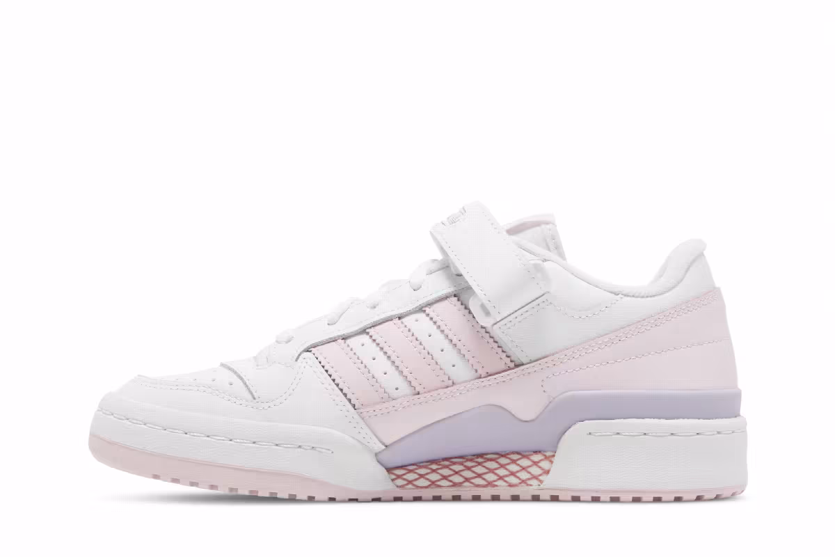 Adidas Women's Forum Low White Clear Pink, view 4