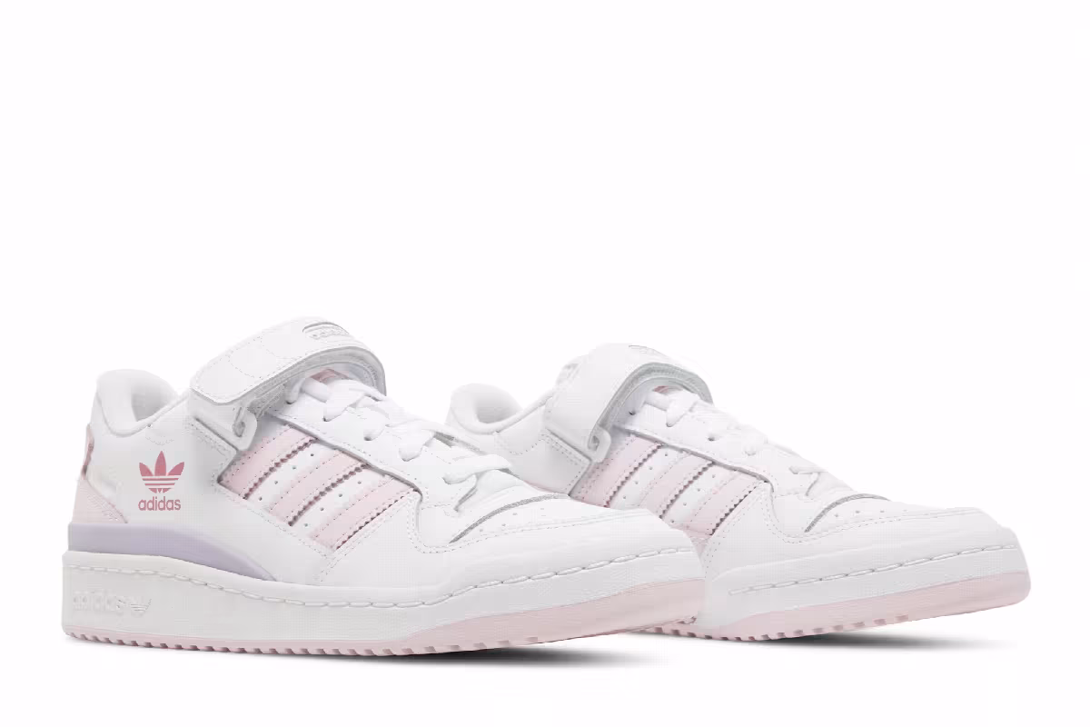 Adidas Women's Forum Low White Clear Pink, view 9