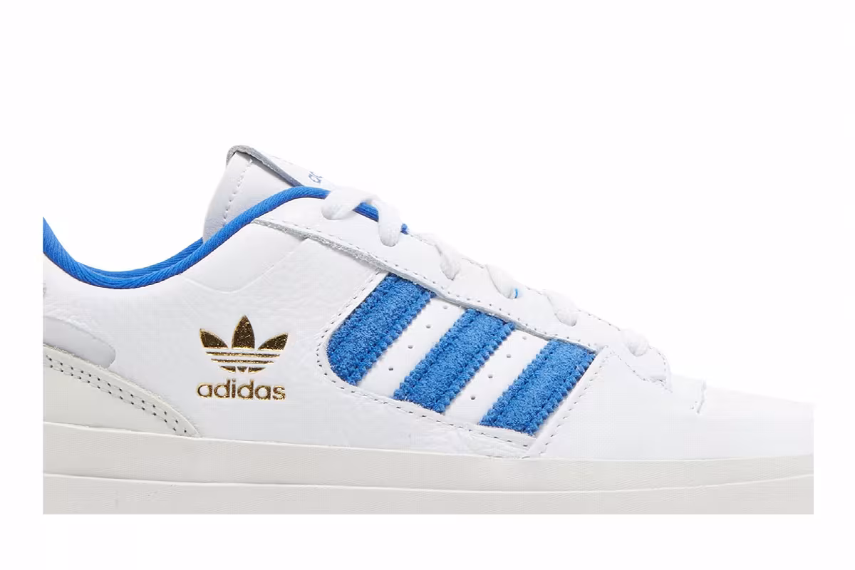 adidas Women's Forum Bonega White Royal Blue, view 3