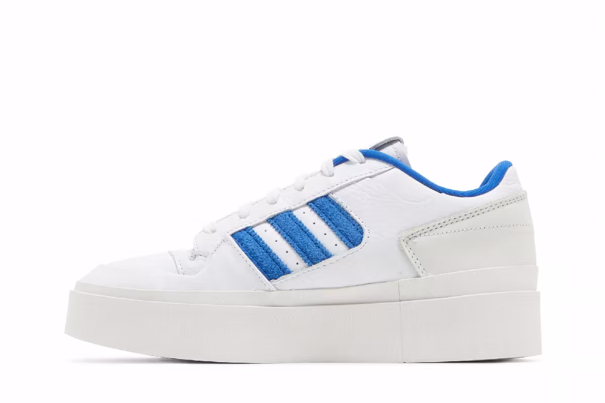 adidas Women's Forum Bonega White Royal Blue, view 4
