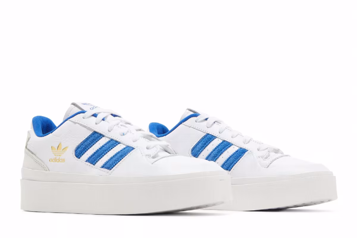 adidas Women's Forum Bonega White Royal Blue, view 9