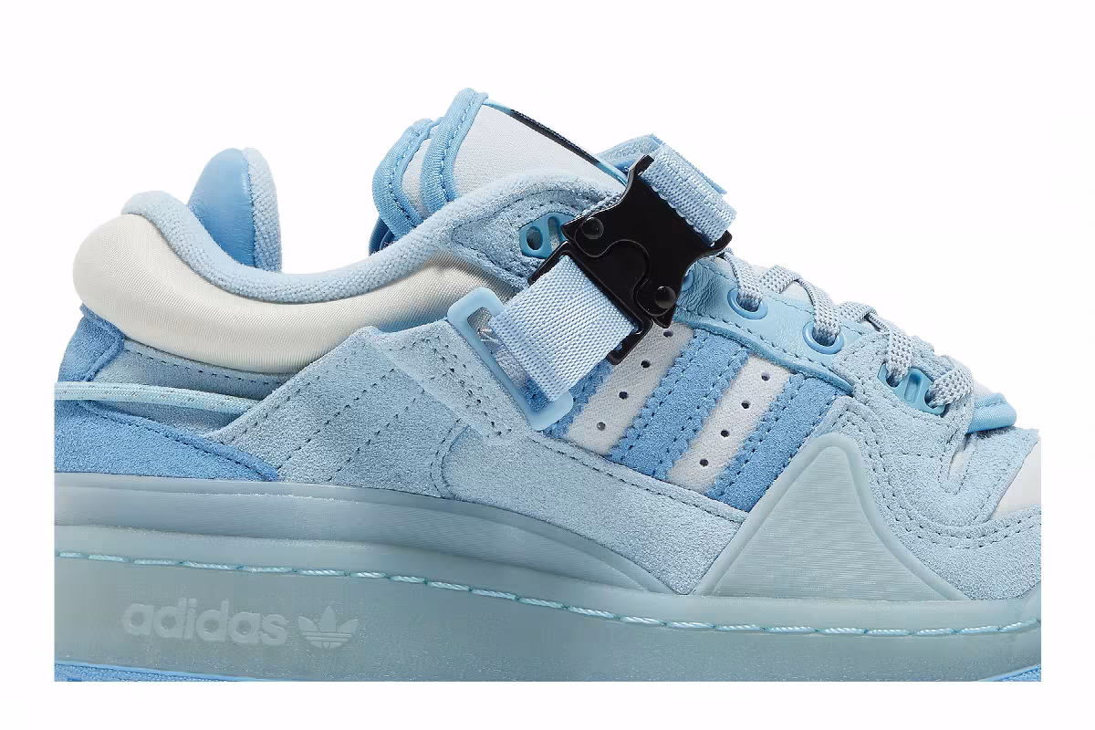 Bad Bunny x adidas Forum Buckle Low Big Kid Blue Tint, view 3