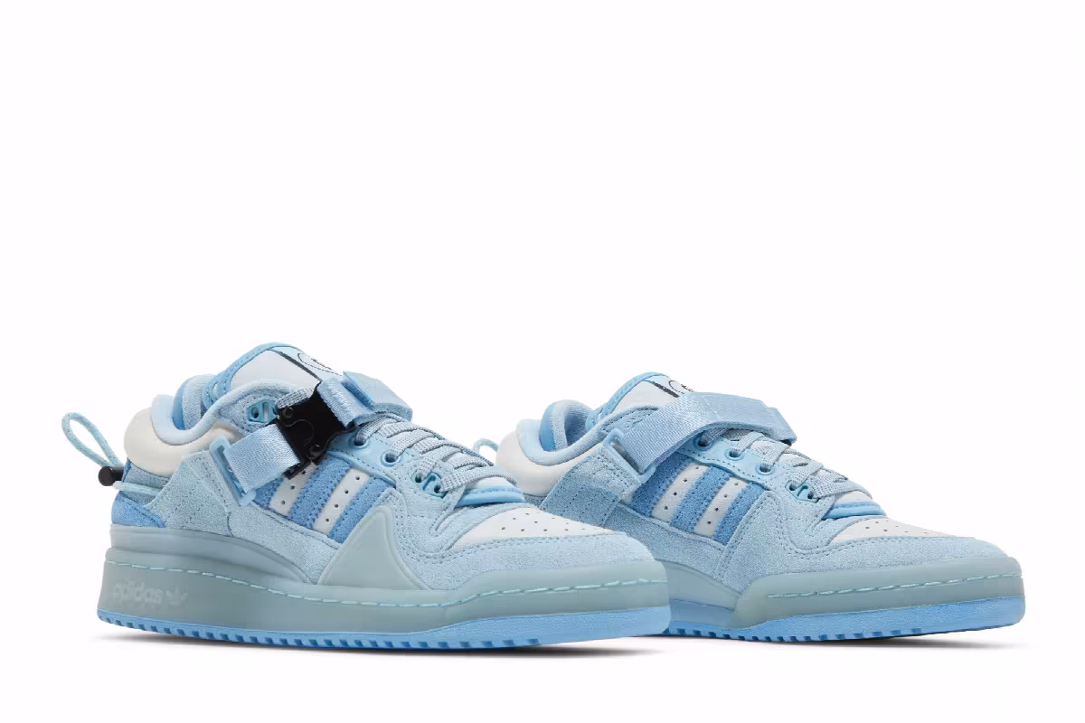 Bad Bunny x adidas Forum Buckle Low Big Kid Blue Tint, view 9