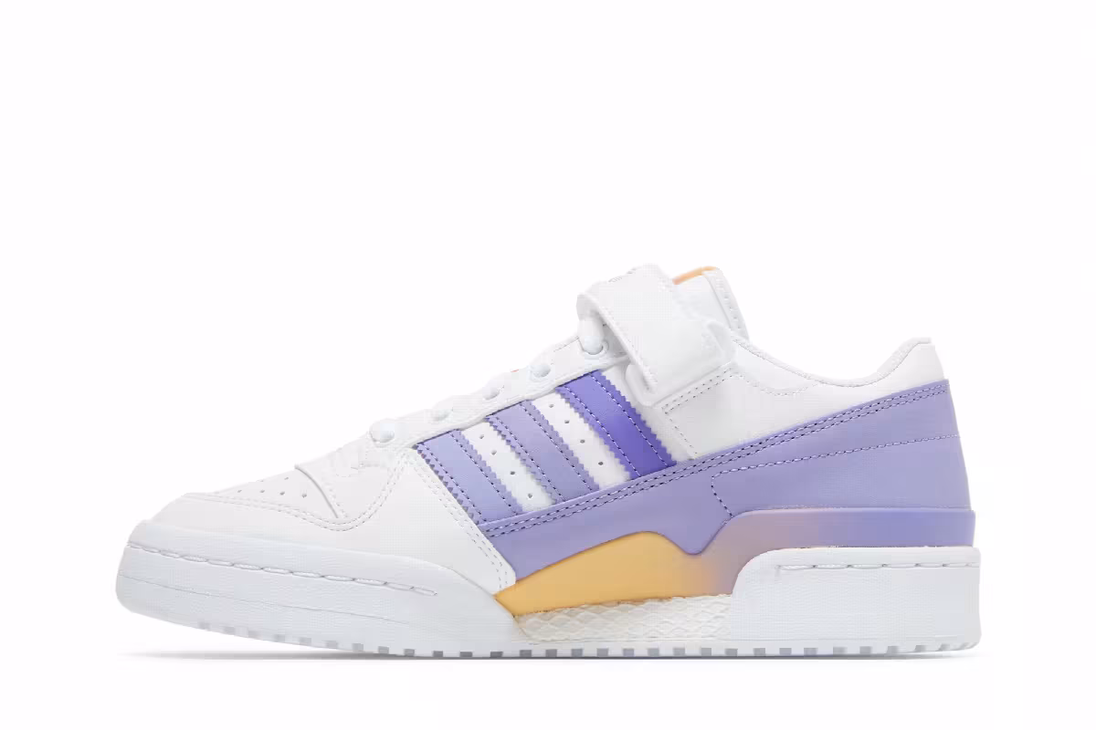 Adidas Forum Low J White Light Purple, view 4
