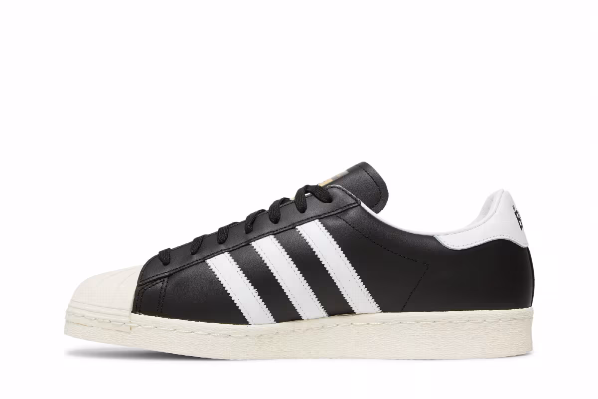 BAPE x adidas Superstar Black, view 4