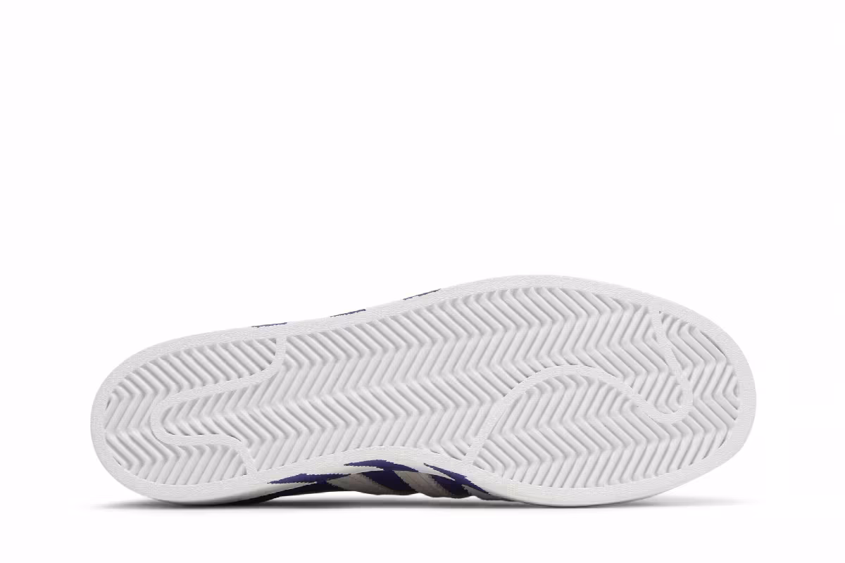 Adidas Superstar Extended Midfoot Stripes - Legacy Indigo, view 5