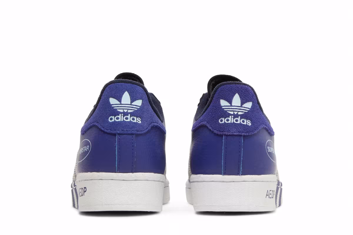 Adidas Superstar Extended Midfoot Stripes - Legacy Indigo, view 7