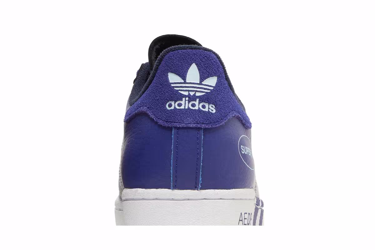 Adidas Superstar Extended Midfoot Stripes - Legacy Indigo, view 8