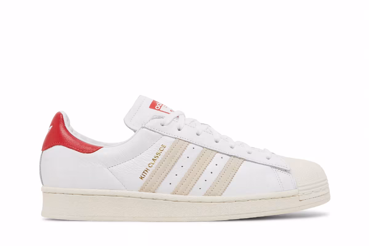 Kith x adidas Superstar Classics Program - White Red, view 2