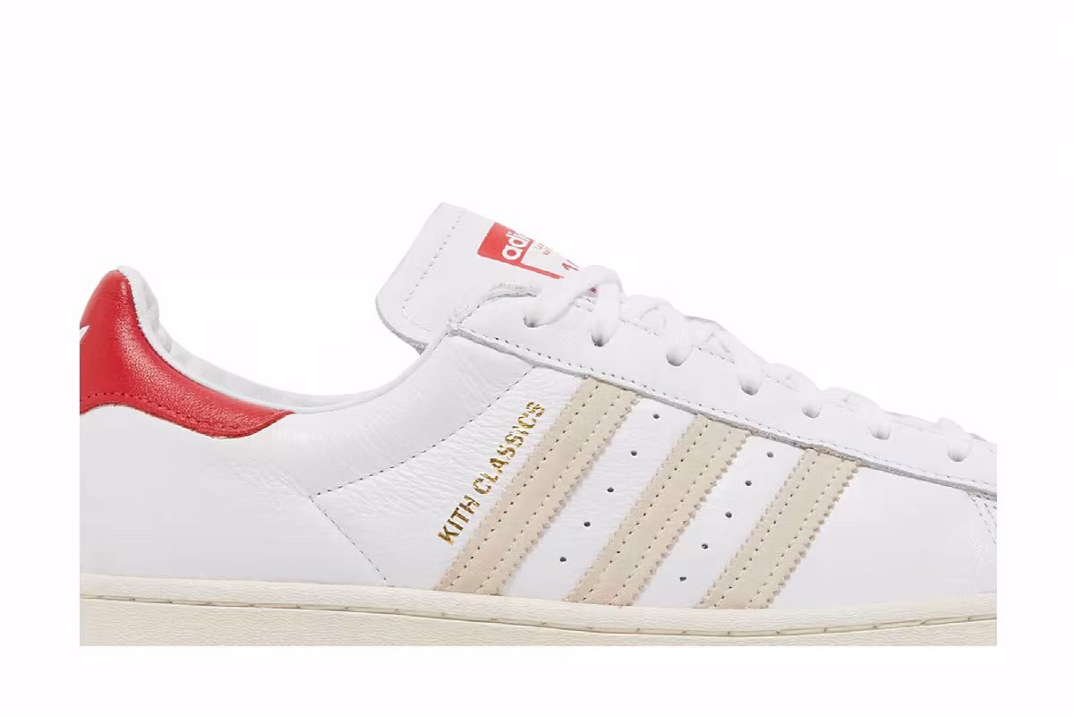 Kith x adidas Superstar Classics Program - White Red, view 3