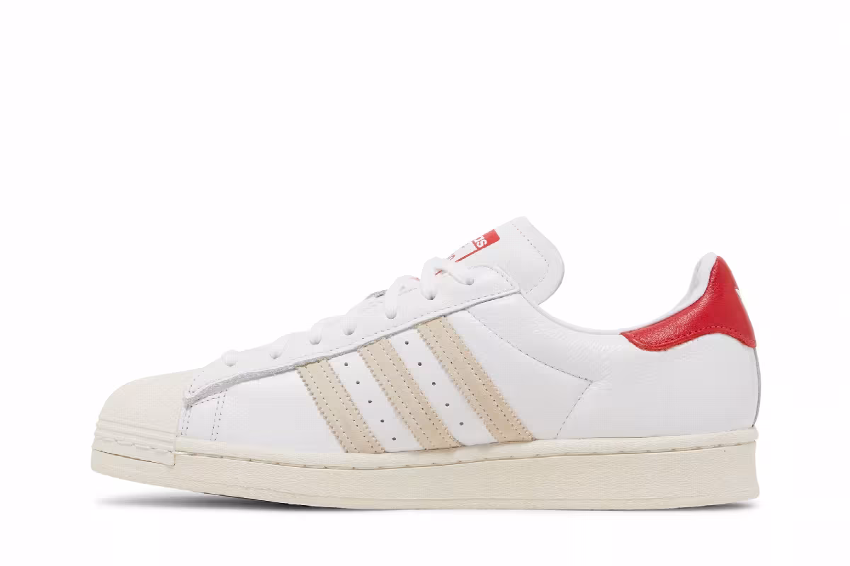 Kith x adidas Superstar Classics Program - White Red, view 4